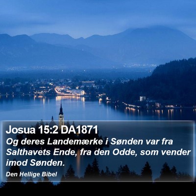 Josua 15:2 DA1871 Bible Verse Image