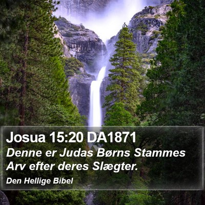 Josua 15:20 DA1871 Bible Verse Image