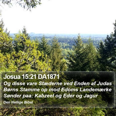 Josua 15:21 DA1871 Bible Verse Image