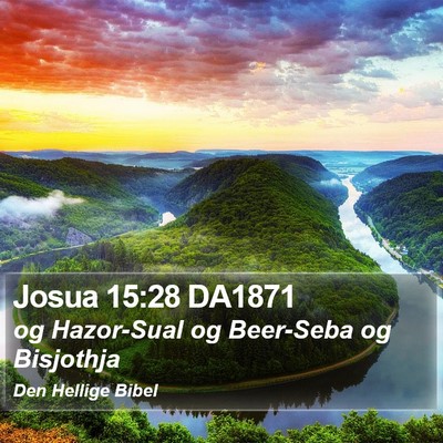 Josua 15:28 DA1871 Bible Verse Image