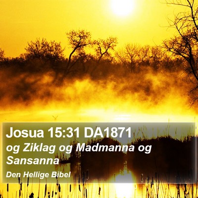 Josua 15:31 DA1871 Bible Verse Image