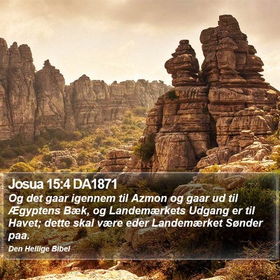 Josua 15:4 DA1871 Bible Verse Image
