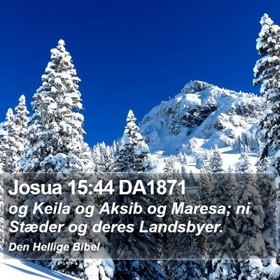 Josua 15:44 DA1871 Bible Verse Image