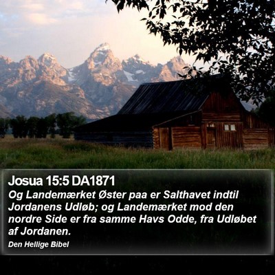 Josua 15:5 DA1871 Bible Verse Image