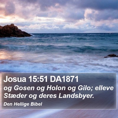Josua 15:51 DA1871 Bible Verse Image