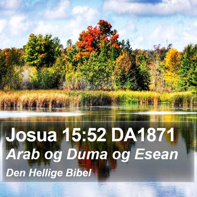 Josua 15:52 DA1871 Bible Verse Image