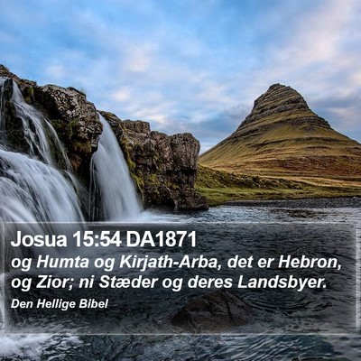 Josua 15:54 DA1871 Bible Verse Image