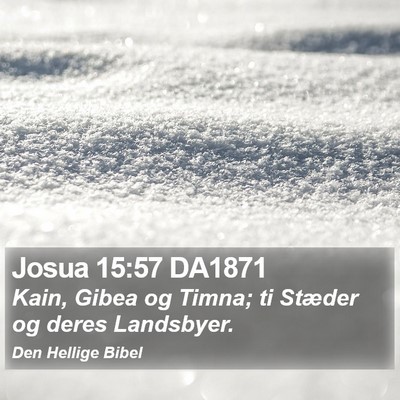 Josua 15:57 DA1871 Bible Verse Image