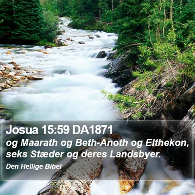 Josua 15:59 DA1871 Bible Verse Image
