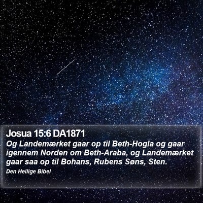 Josua 15:6 DA1871 Bible Verse Image
