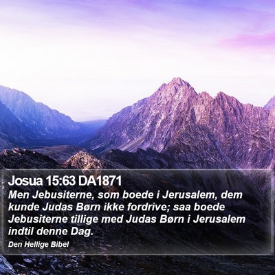 Josua 15:63 DA1871 Bible Verse Image