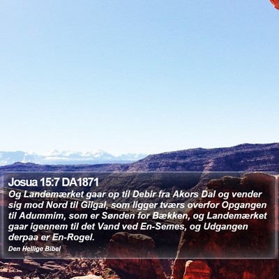 Josua 15:7 DA1871 Bible Verse Image