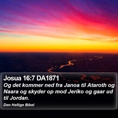Josua 16:7 DA1871 Bible Verse Image