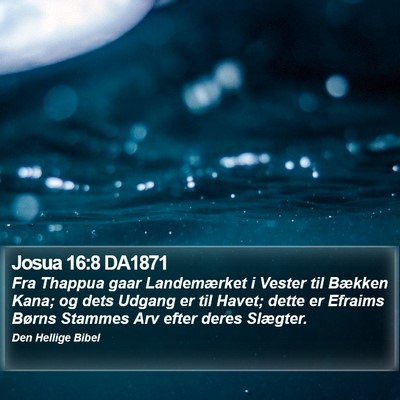 Josua 16:8 DA1871 Bible Verse Image