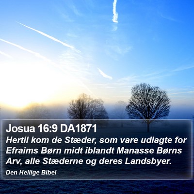 Josua 16:9 DA1871 Bible Verse Image
