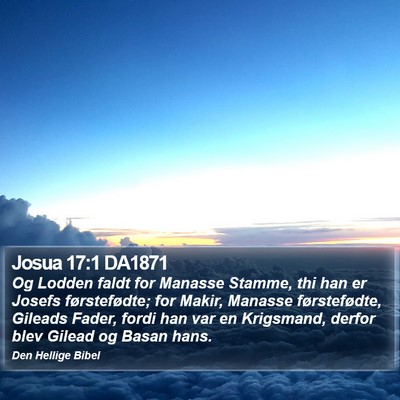 Josua 17:1 DA1871 Bible Verse Image