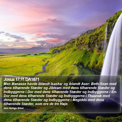 Josua 17:11 DA1871 Bible Verse Image