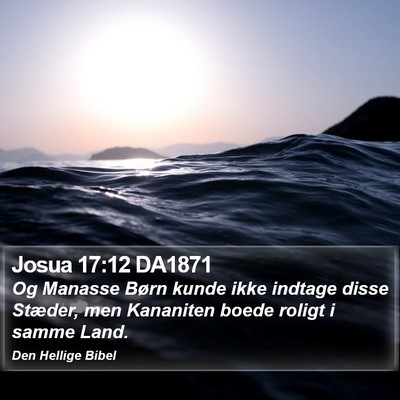 Josua 17:12 DA1871 Bible Verse Image