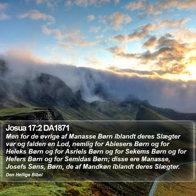 Josua 17:2 DA1871 Bible Verse Image