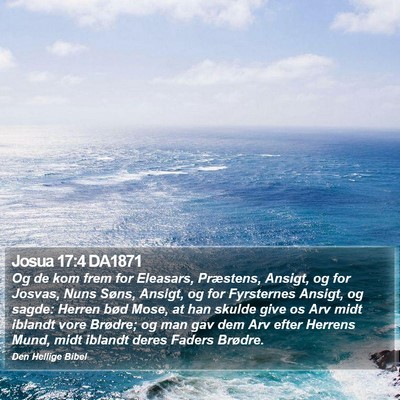 Josua 17:4 DA1871 Bible Verse Image