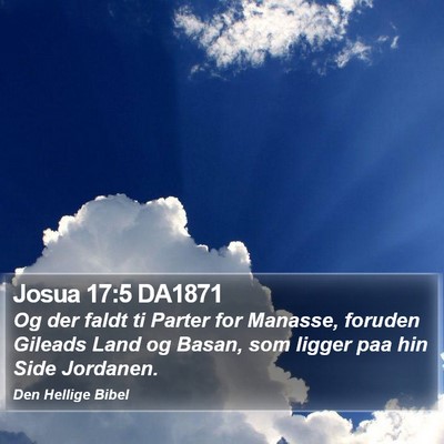 Josua 17:5 DA1871 Bible Verse Image