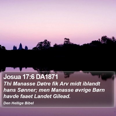 Josua 17:6 DA1871 Bible Verse Image
