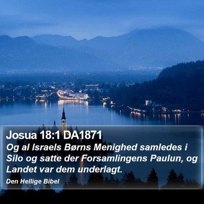 Josua 18:1 DA1871 Bible Verse Image
