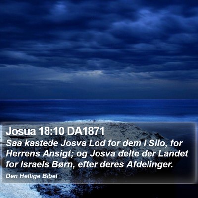 Josua 18:10 DA1871 Bible Verse Image