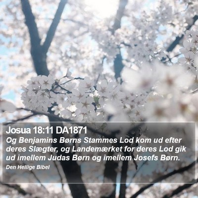 Josua 18:11 DA1871 Bible Verse Image