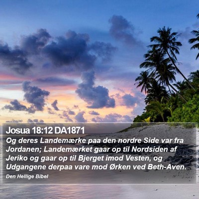 Josua 18:12 DA1871 Bible Verse Image