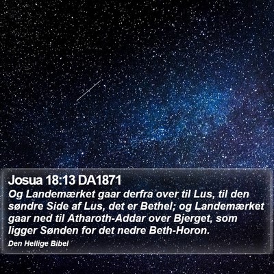 Josua 18:13 DA1871 Bible Verse Image