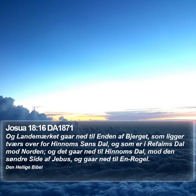 Josua 18:16 DA1871 Bible Verse Image
