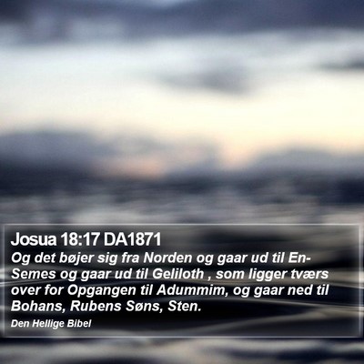 Josua 18:17 DA1871 Bible Verse Image