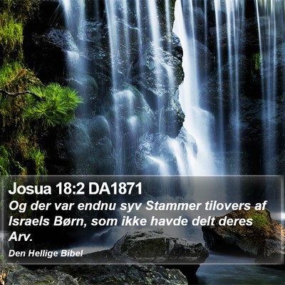 Josua 18:2 DA1871 Bible Verse Image