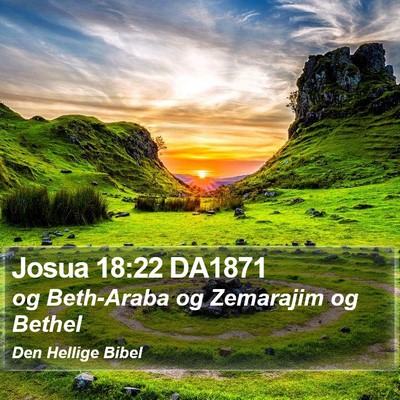 Josua 18:22 DA1871 Bible Verse Image