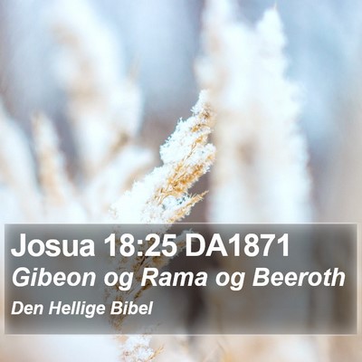 Josua 18:25 DA1871 Bible Verse Image