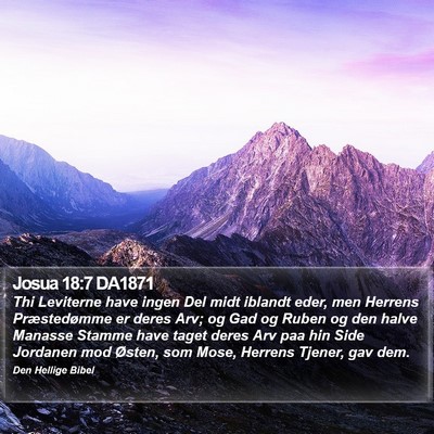 Josua 18:7 DA1871 Bible Verse Image