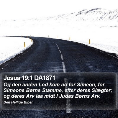 Josua 19:1 DA1871 Bible Verse Image
