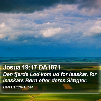 Josua 19:17 DA1871 Bible Verse Image