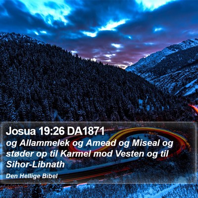 Josua 19:26 DA1871 Bible Verse Image