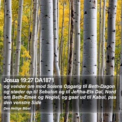 Josua 19:27 DA1871 Bible Verse Image