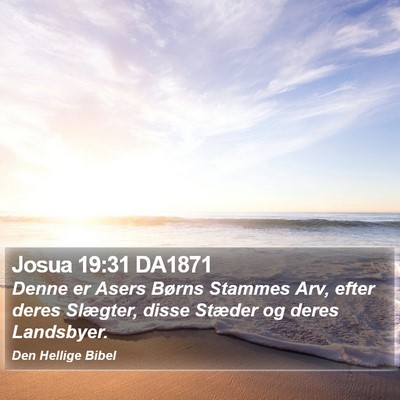 Josua 19:31 DA1871 Bible Verse Image