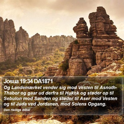 Josua 19:34 DA1871 Bible Verse Image