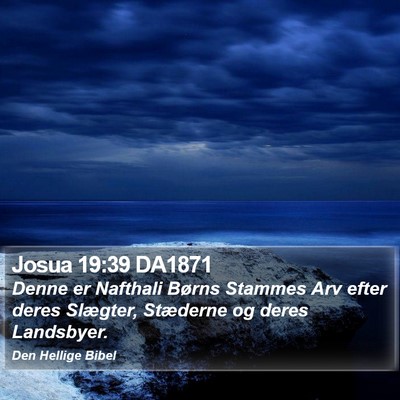 Josua 19:39 DA1871 Bible Verse Image