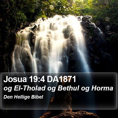 Josua 19:4 DA1871 Bible Verse Image