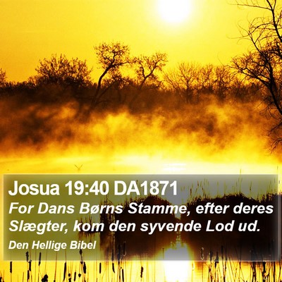 Josua 19:40 DA1871 Bible Verse Image