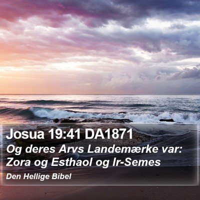 Josua 19:41 DA1871 Bible Verse Image