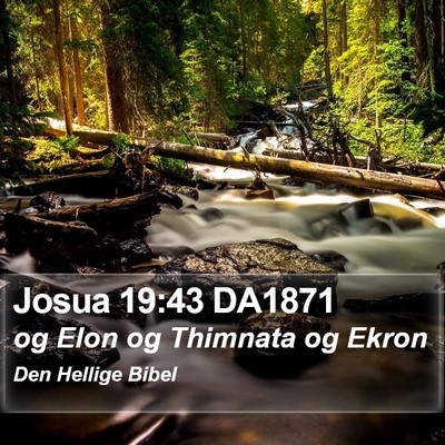 Josua 19:43 DA1871 Bible Verse Image