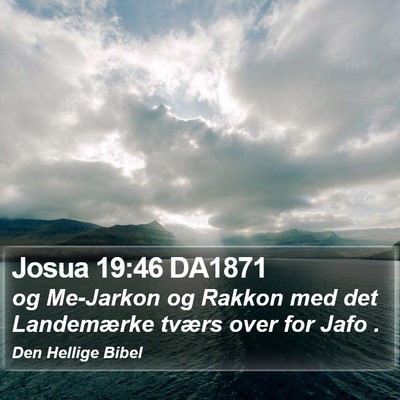 Josua 19:46 DA1871 Bible Verse Image