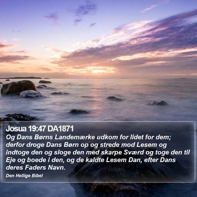 Josua 19:47 DA1871 Bible Verse Image
